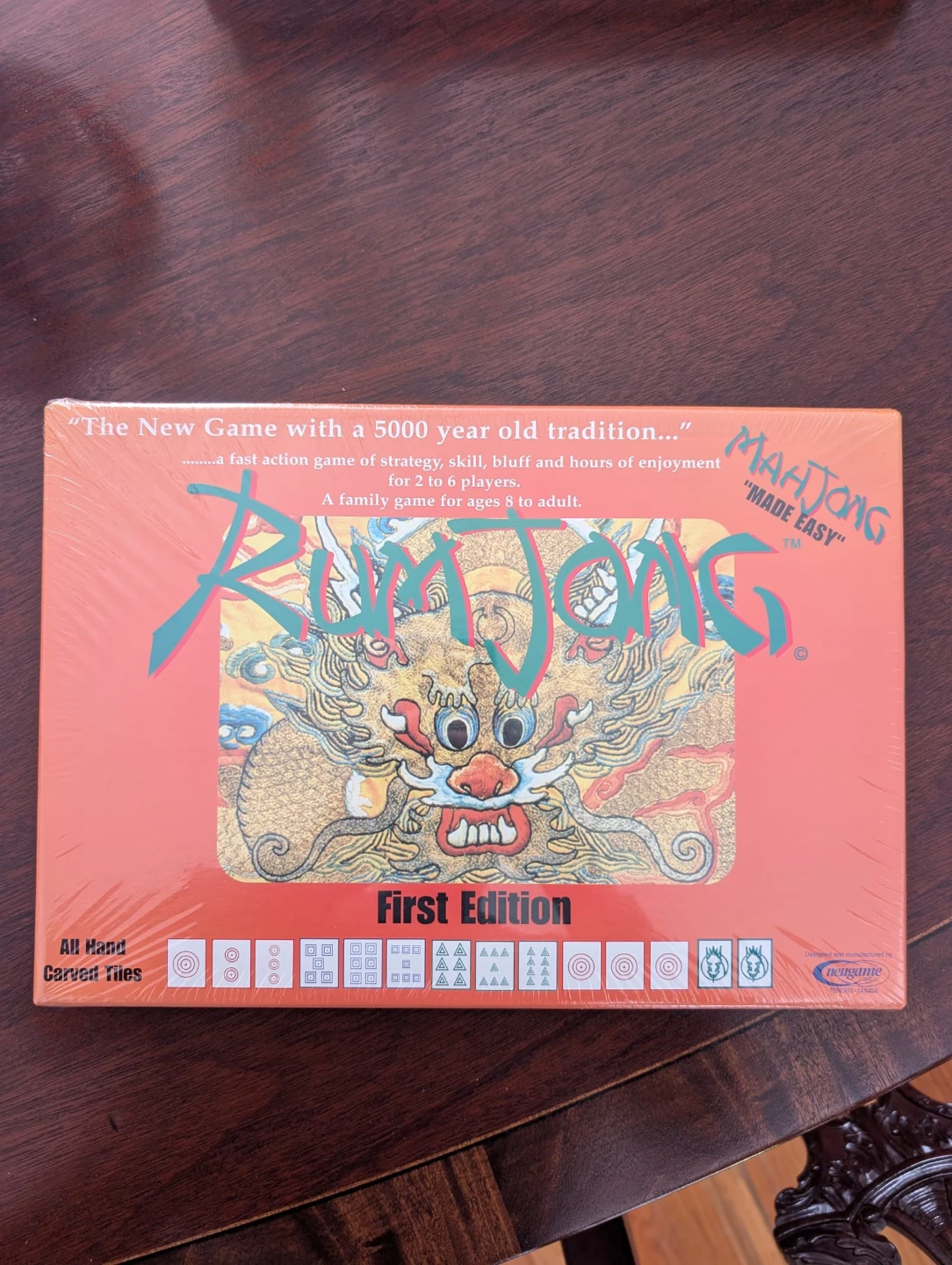 Rum Jong Mah Jong First Edition Board Game