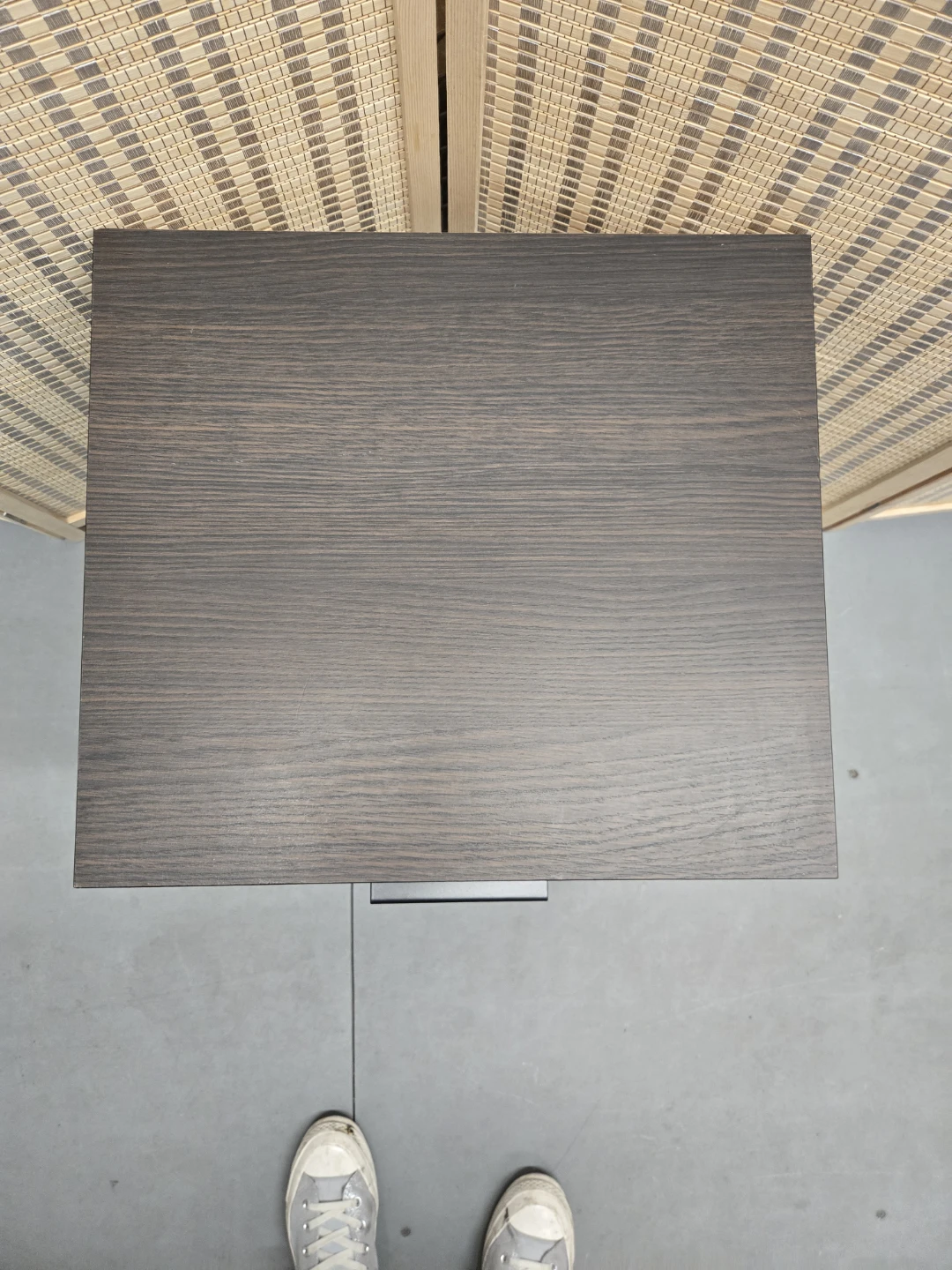 IKEA TRYSIL Nightstand Bedside Table - Dark Brown & Black Metal - photo 4