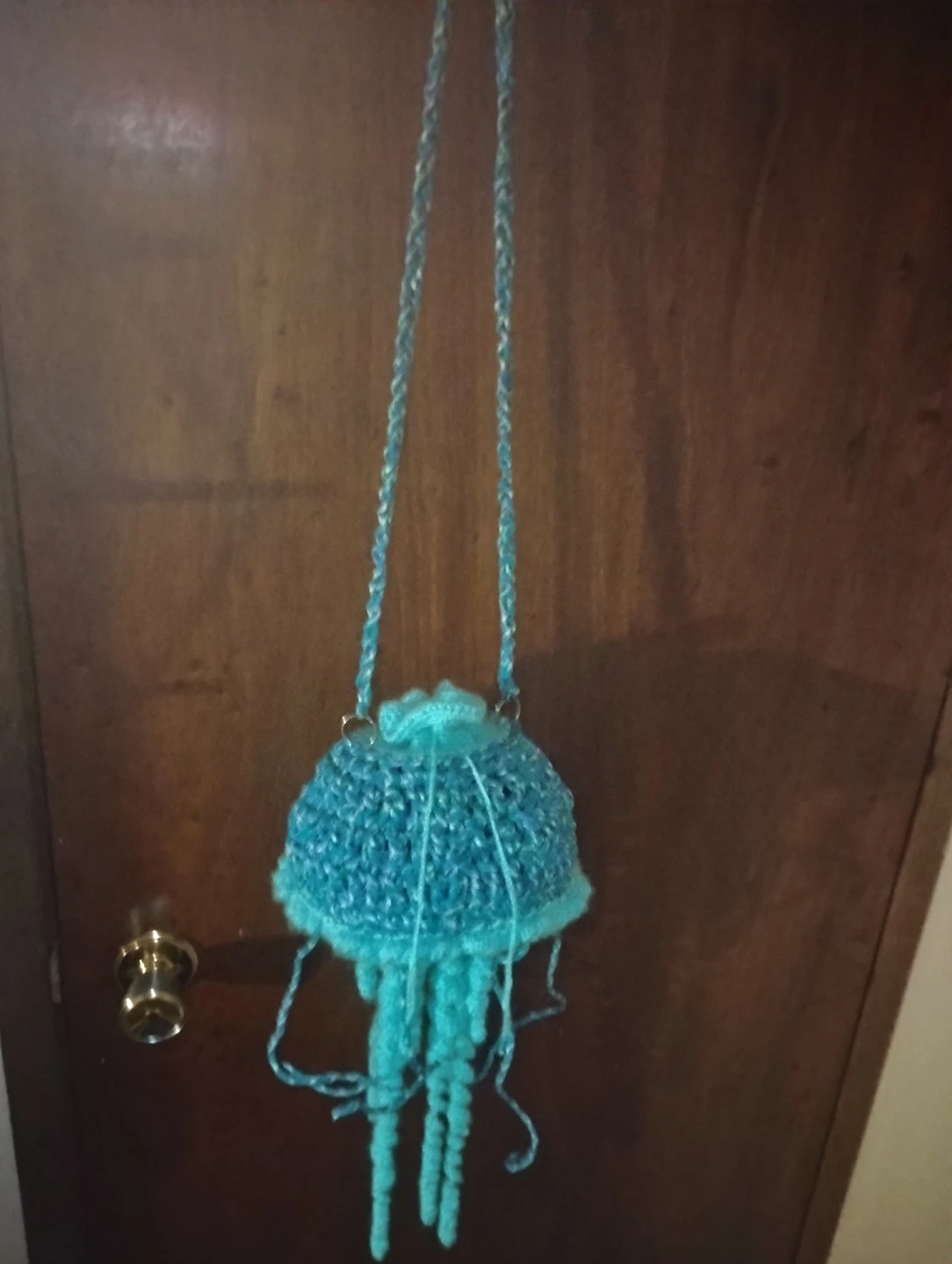Handmade Crocheted Jellyfish Bag - photo 2