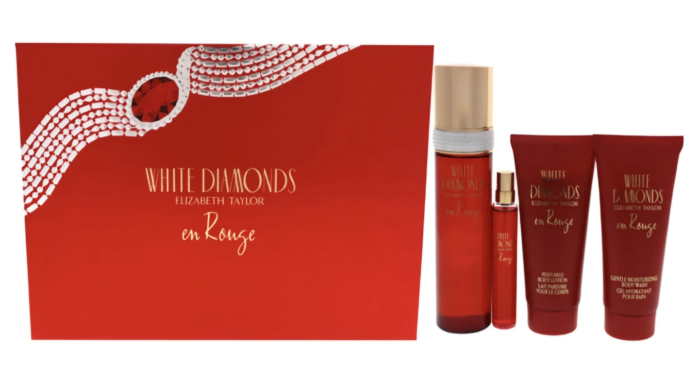 Elizabeth Taylor White Diamonds en Rogue - 4 Piece Gift Set