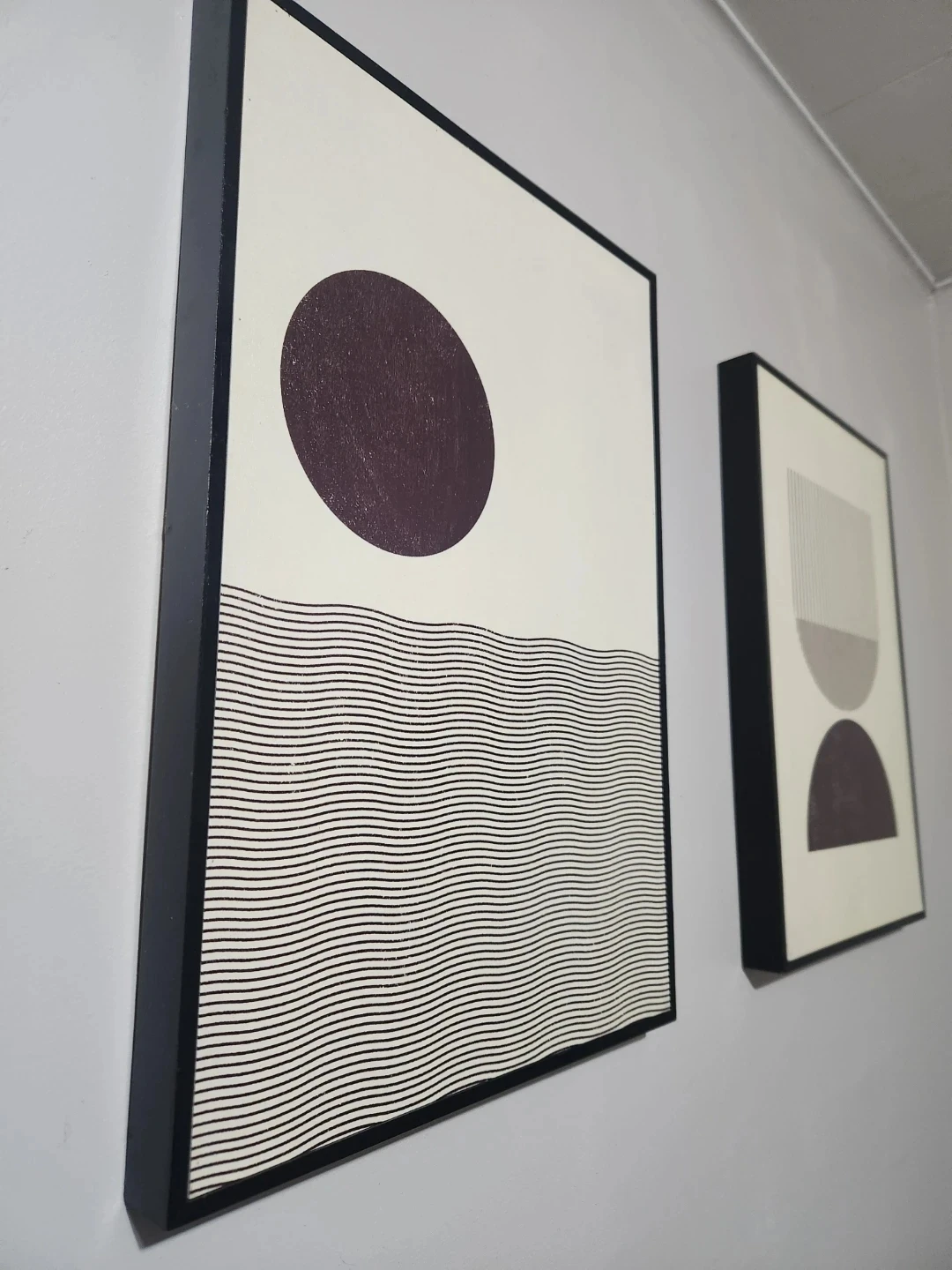 Set of 3 Framed Abstract Wall Art Prints ⚽ - photo 2