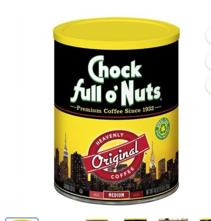 Chock full o'Nuts Heavenly Original Ground Coffee Can 48 oz - photo 4