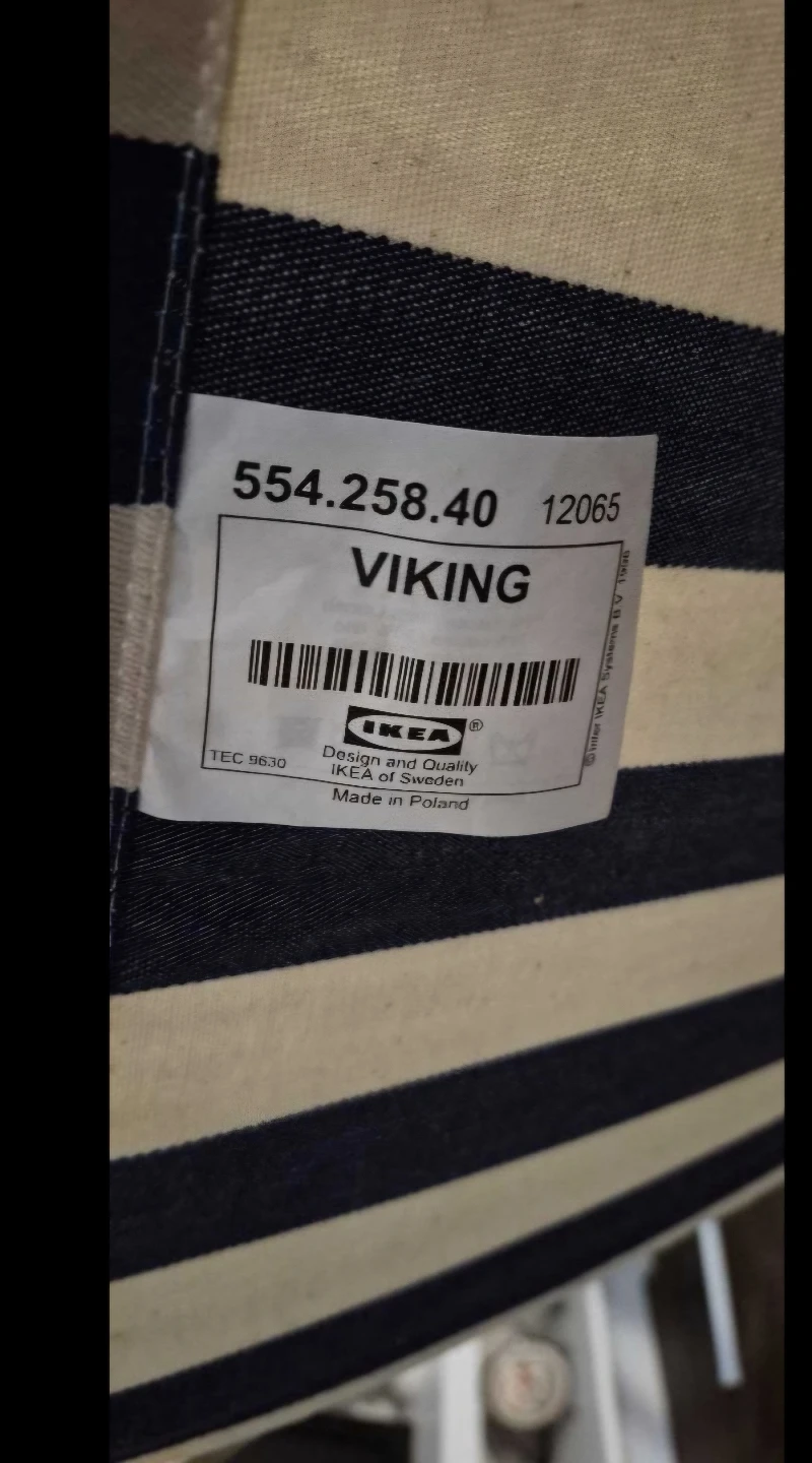 IKEA VIKING Deck Chair - Blue & White Stripes - photo 2