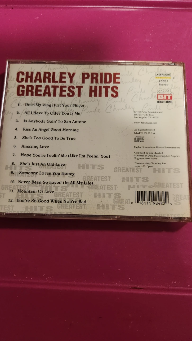 ⚽ Charley Pride Greatest Hits CD - photo 2