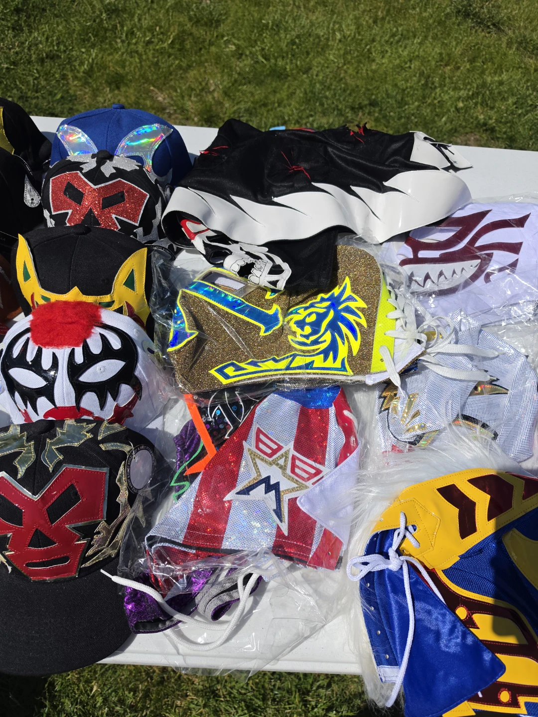 Lot of Lucha Libre Masks and Mexico Caps - photo 3