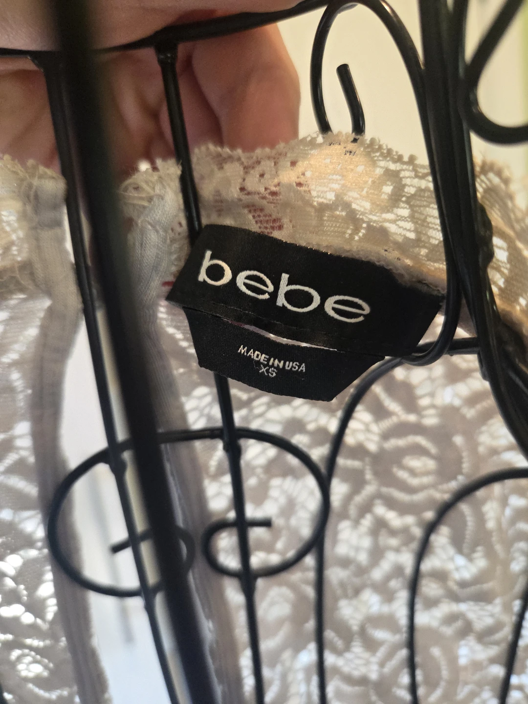 Bebe Lace Sheath Dress XS - photo 3
