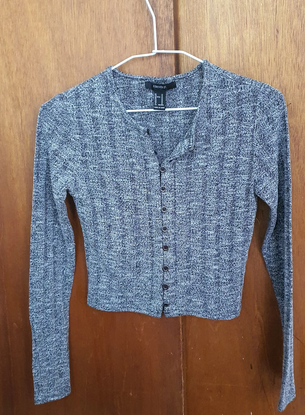Gray Button-Up Blouse - photo 2