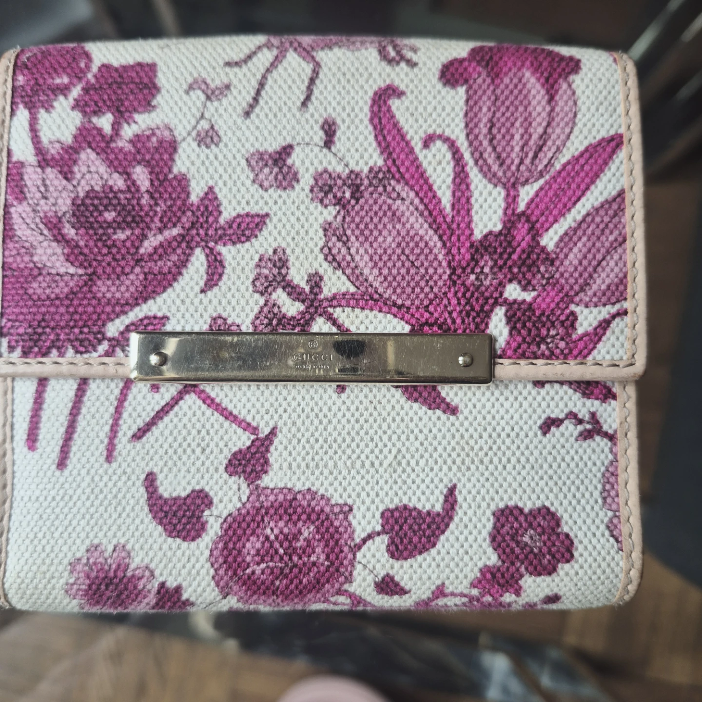 Gucci Floral Canvas Bi-Fold Wallet