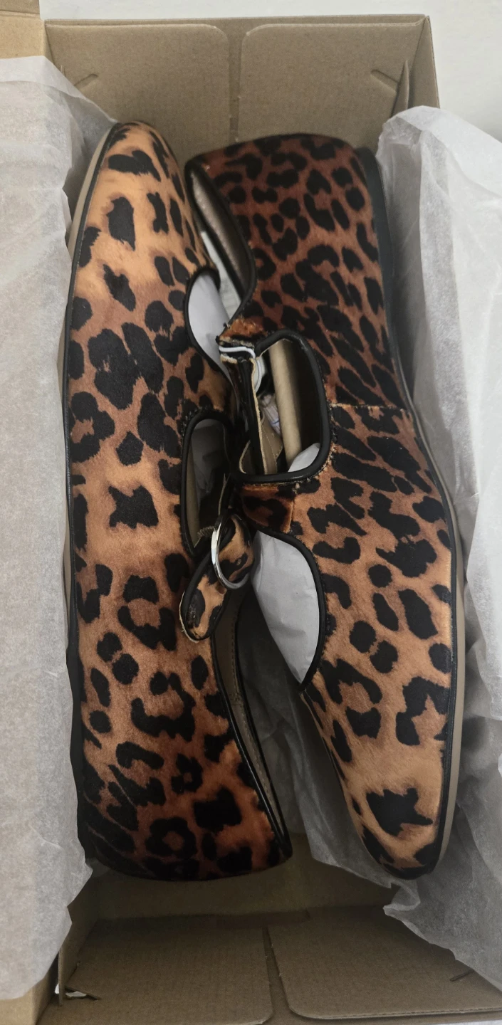 A New Day Tamsin Flats Leopard Print Mary Jane Shoes - photo 4