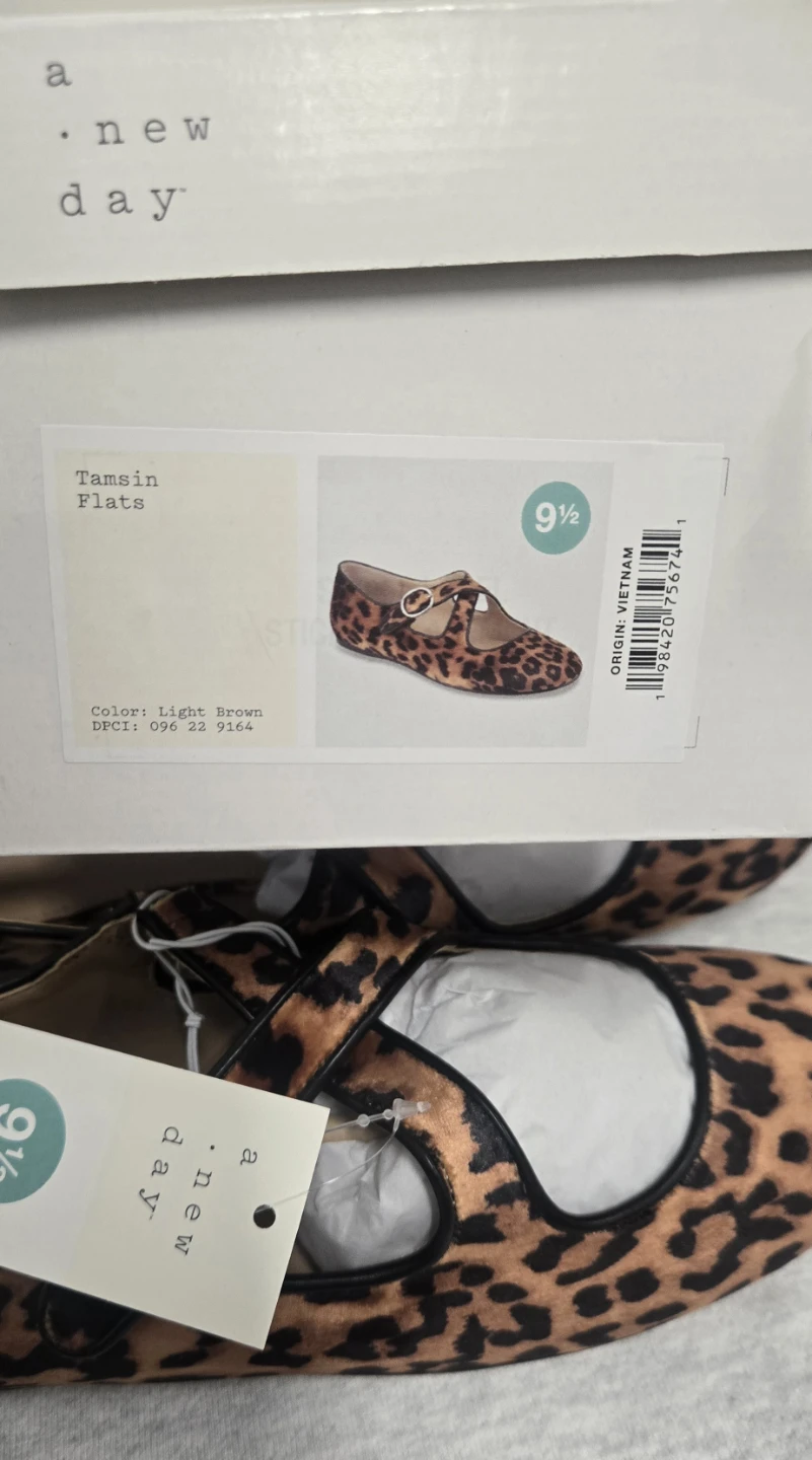 A New Day Tamsin Flats Leopard Print Mary Jane Shoes - photo 5