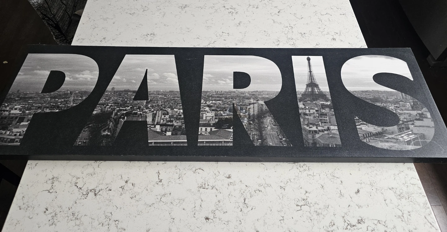 Multiple items, sold as a set.  Wall art and Eiffel Tower lamps. - photo 2