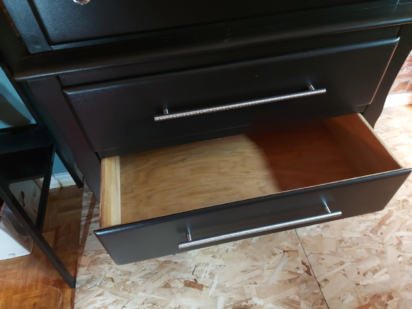 Solid Maple 5 Drawer Dresser in Black Satin Finish - photo 4