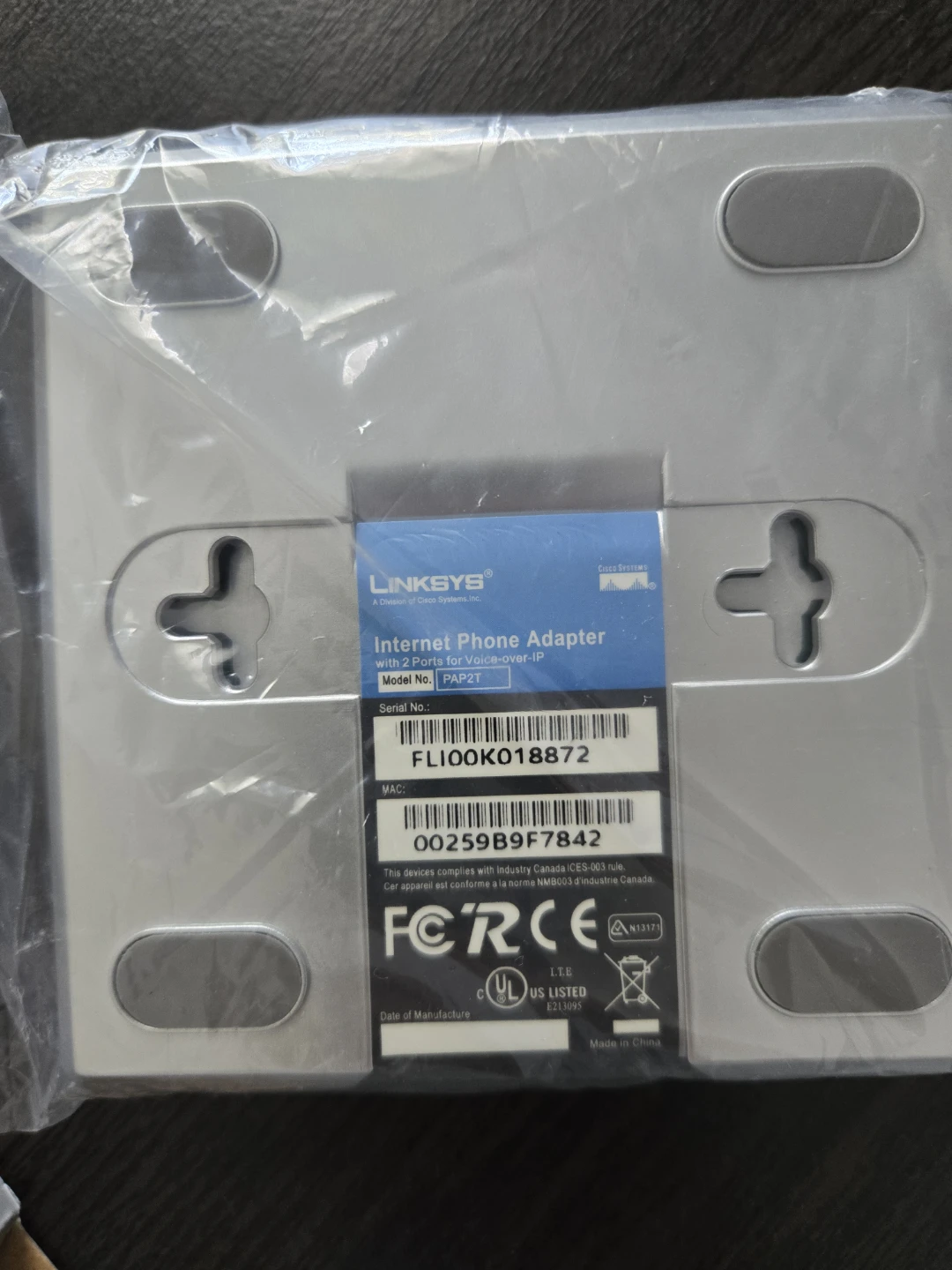 Linksys Internet Phone Adapter PAP2T - photo 2