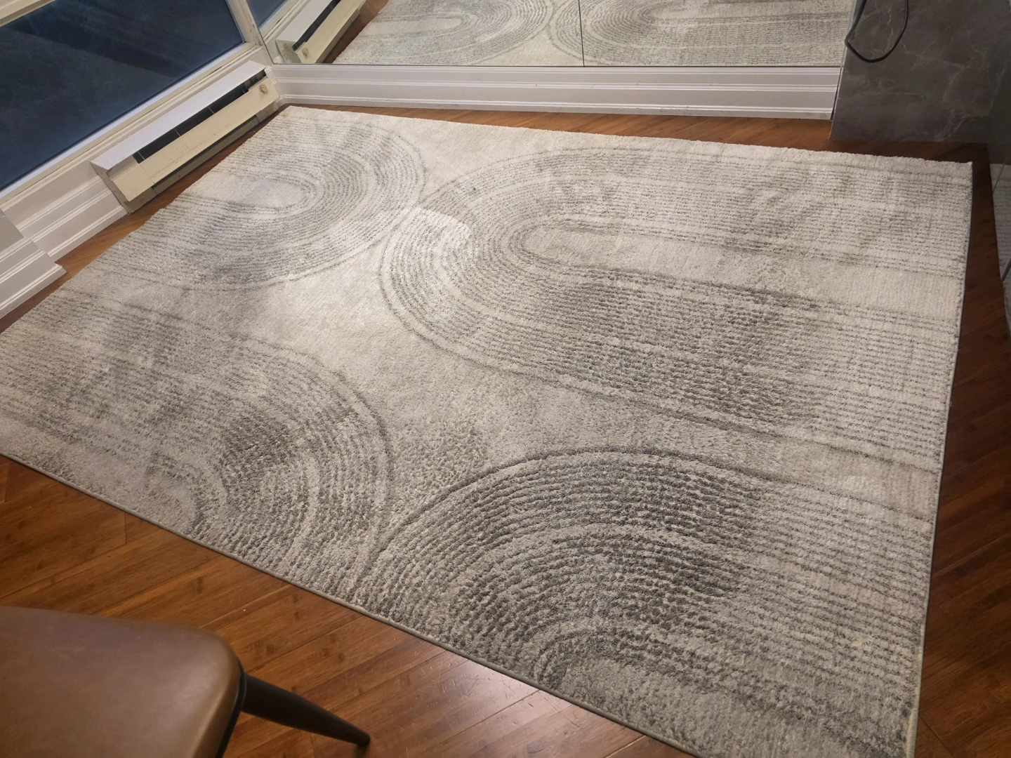 Area Rug with Abstract Design