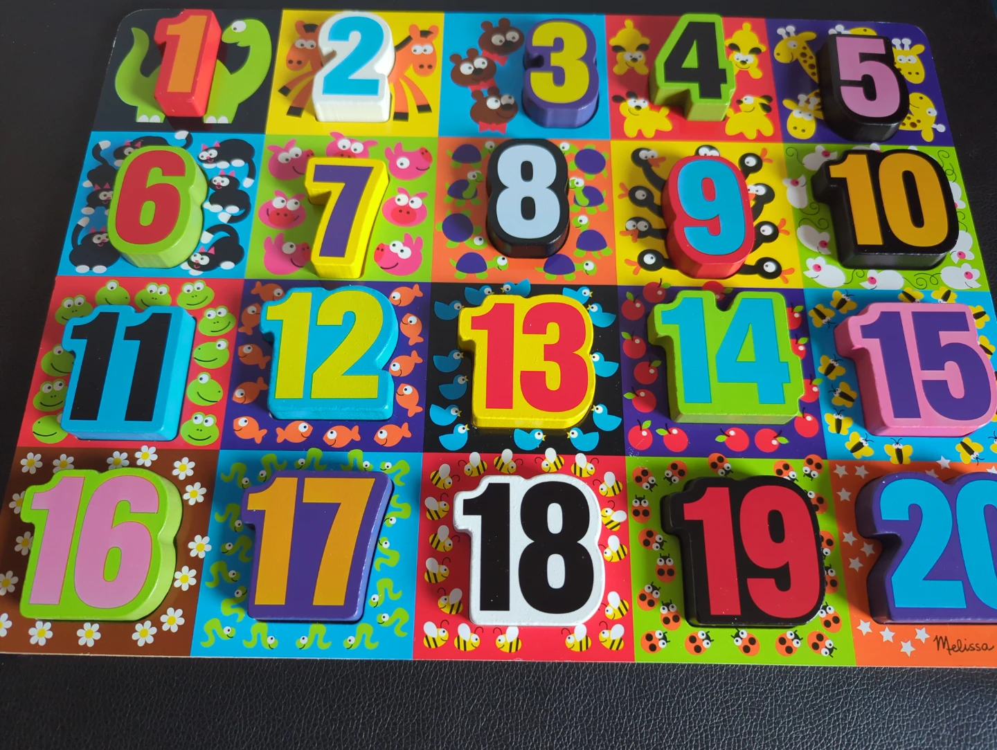 New!! Melissa & Doug Wooden Numbers Puzzle - photo 3