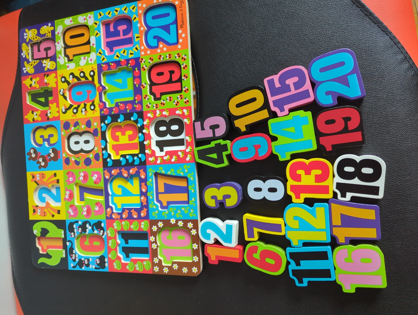 New!! Melissa & Doug Wooden Numbers Puzzle - photo 4