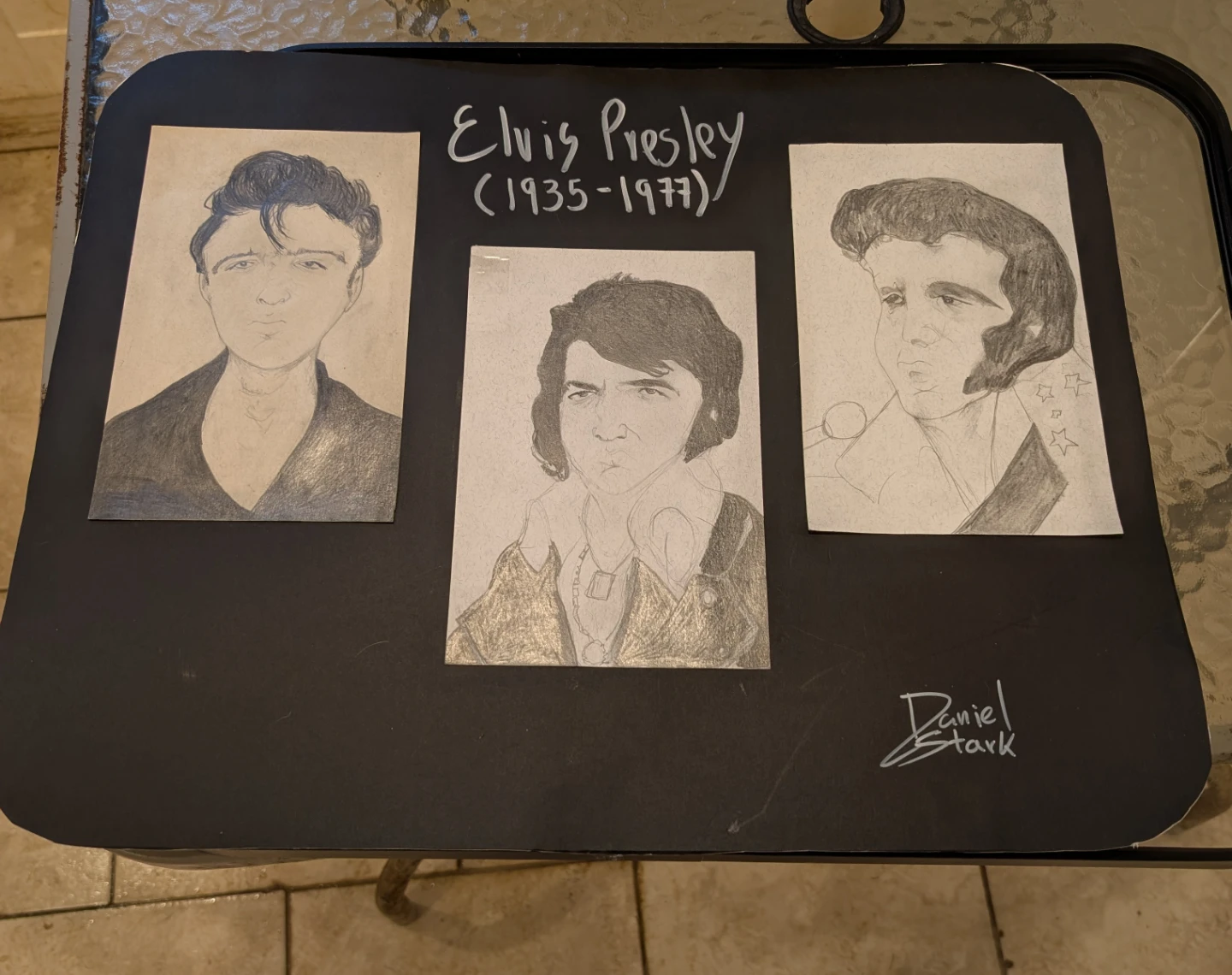 Elvis Presley  Original pencil on paper - photo 2