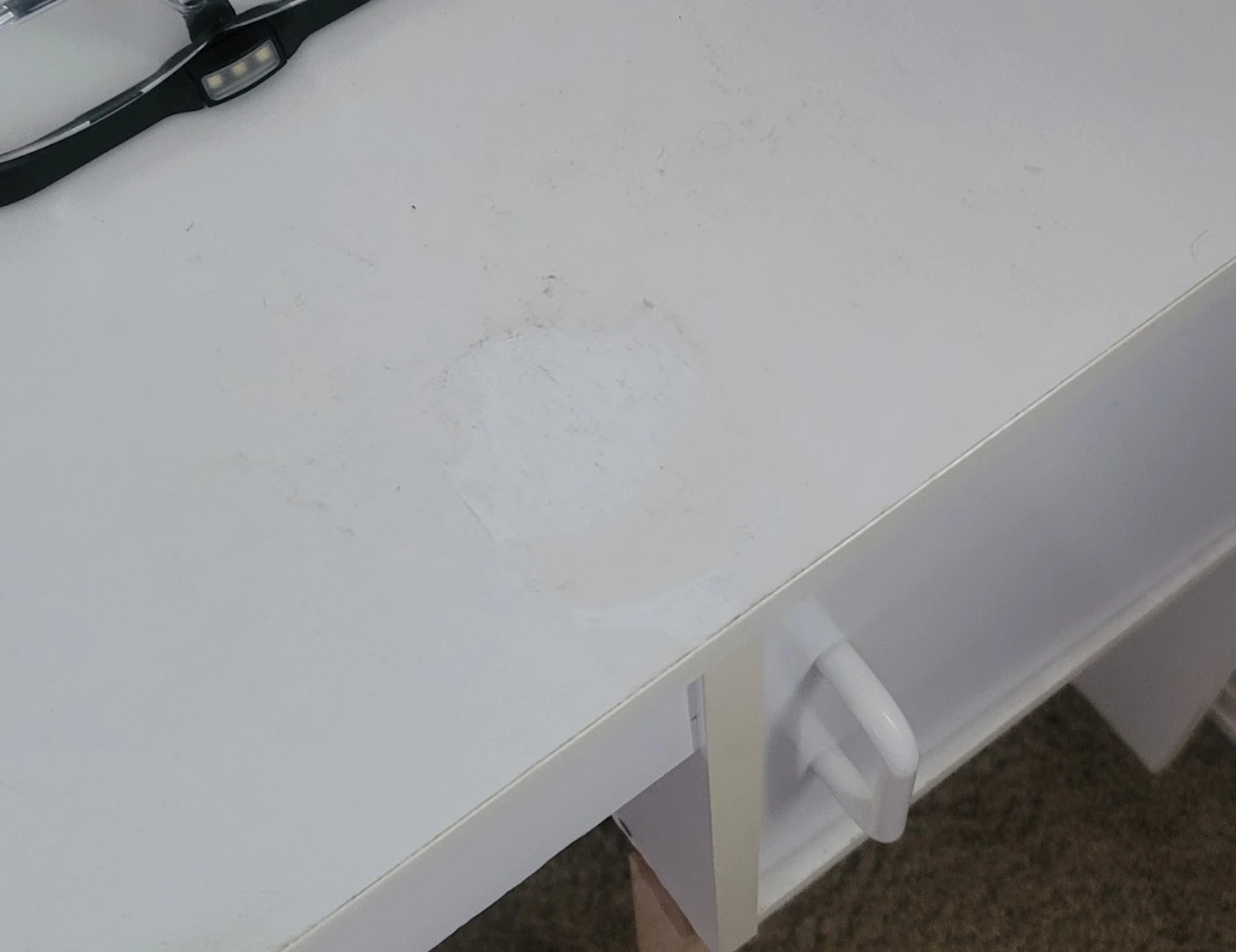 White Desk with Cabinet - photo 4