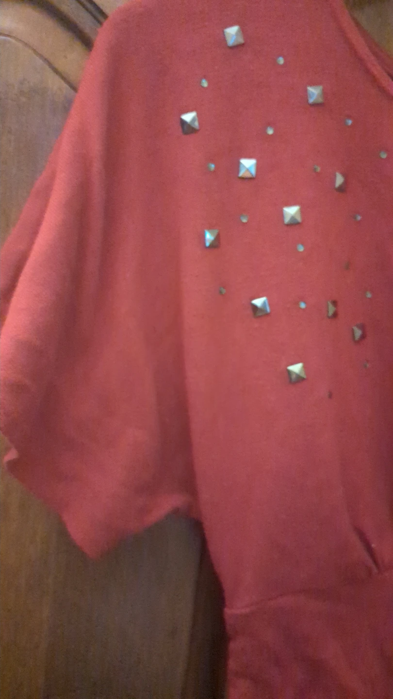 XXI Studded Dolman Sleeve Top M/M Red - photo 4