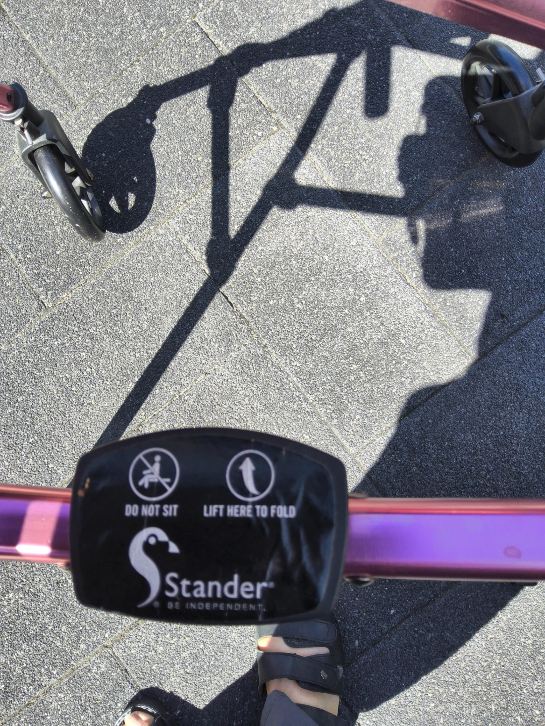Stander EZ Fold-N-Go Lightweight Walker - Pink - photo 3