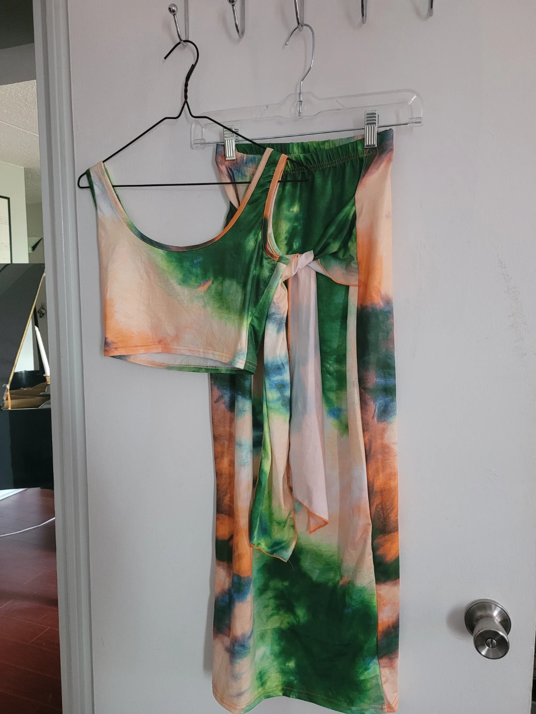 Women's Tie Dye Tank Top and Skirt Set