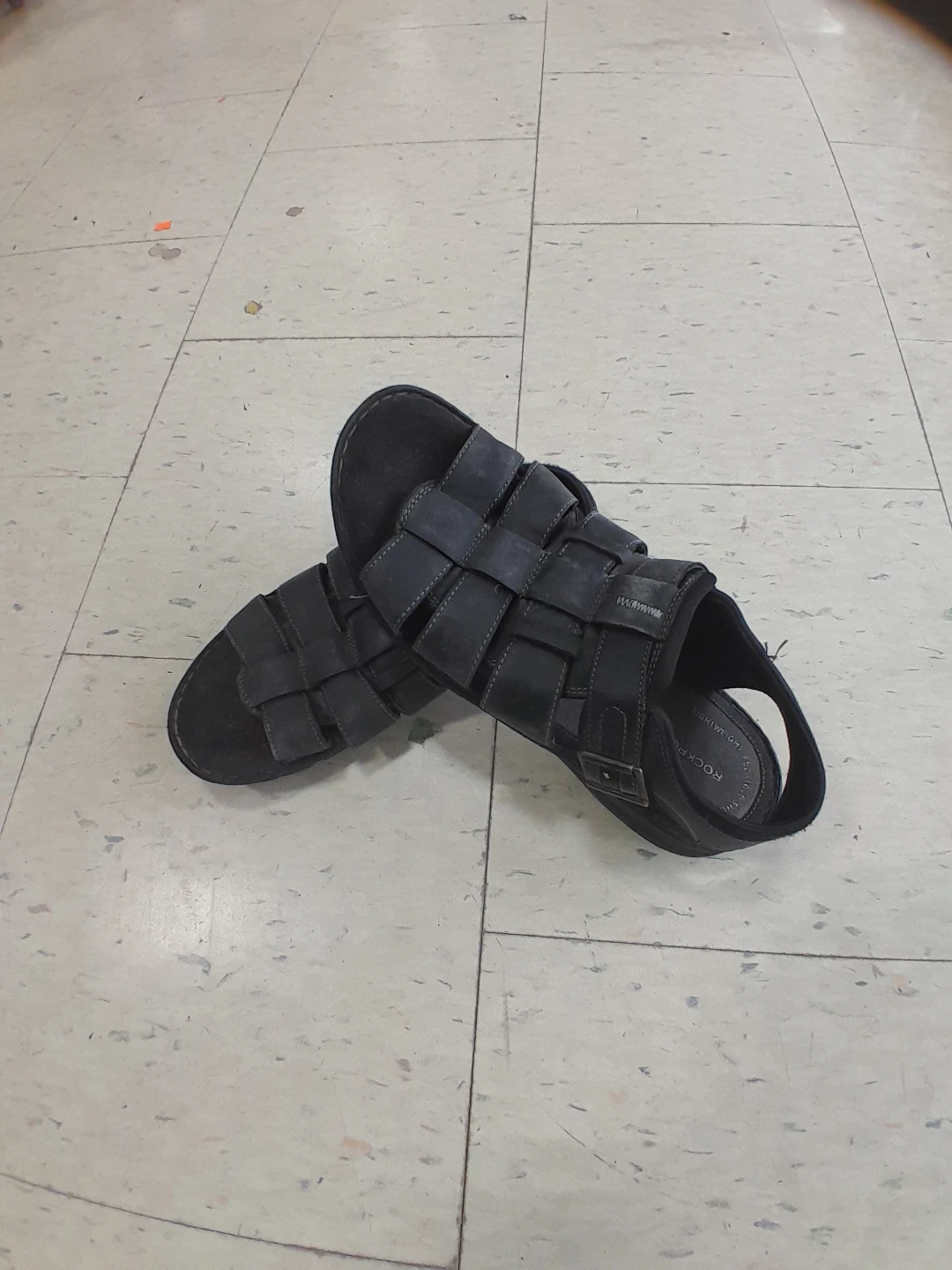 Rockport black sandals leather  Men's Size 10.5 - photo 2
