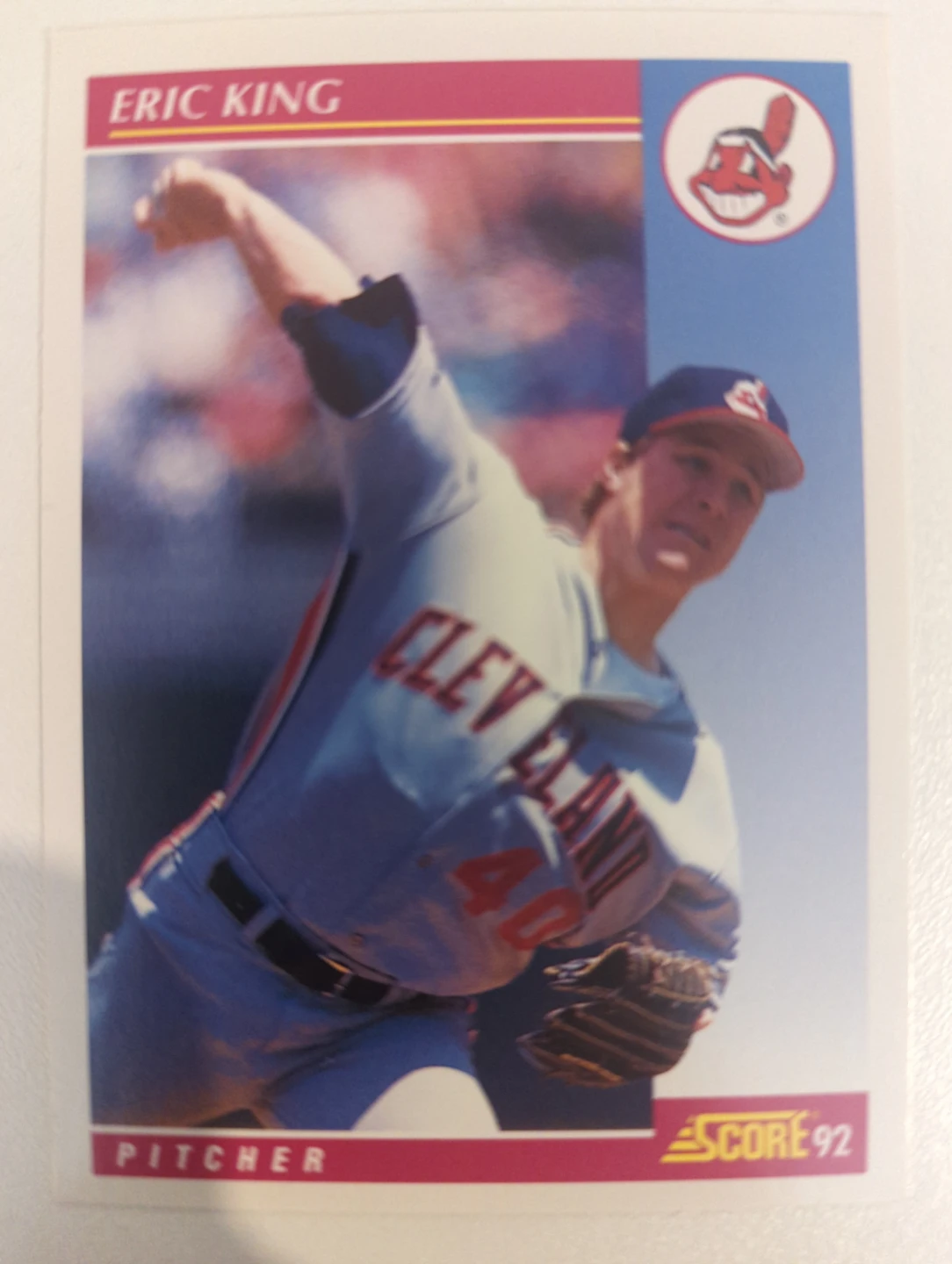 1992 Score Baseball Card - Eric King ⚽