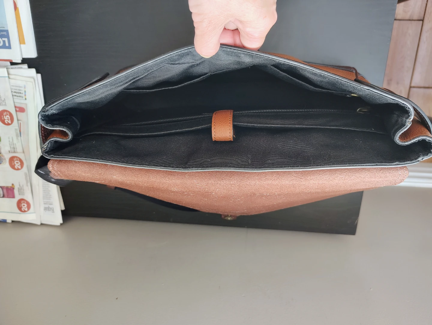 Coach Leather Messenger Bag - photo 3