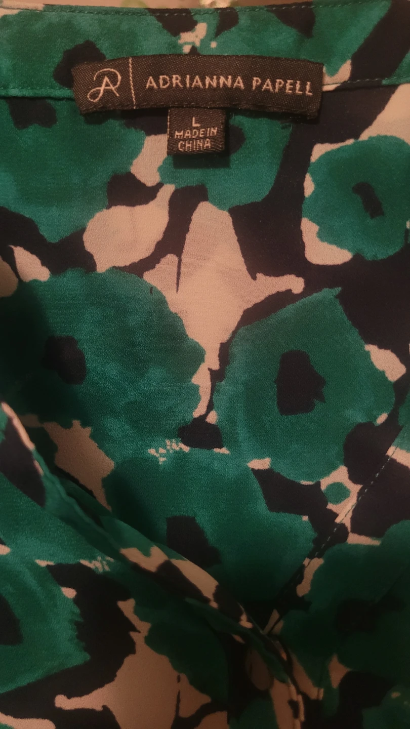 Floral Print Blouse - Size L - photo 5