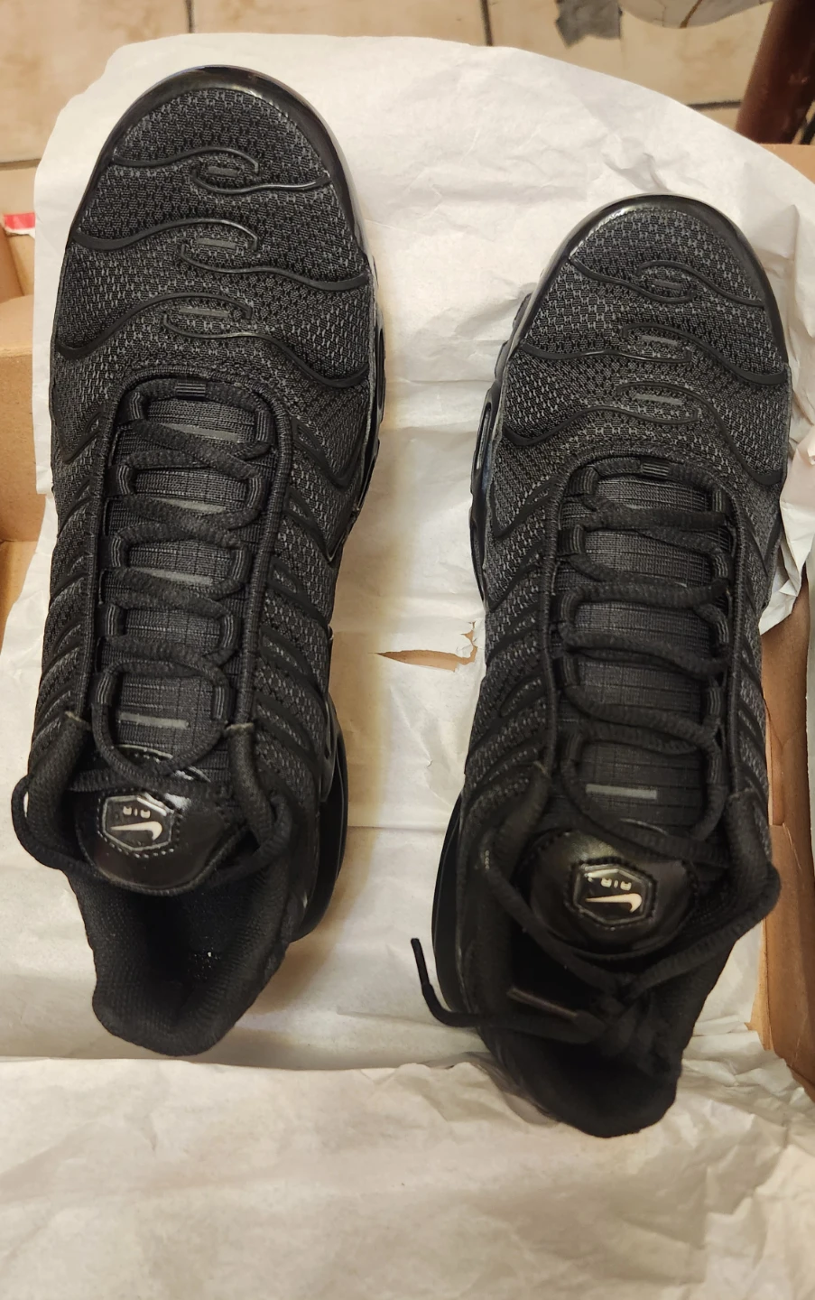 Nike Air Max Plus Black/Black-Black TN Men's Shoes Size 8 US
