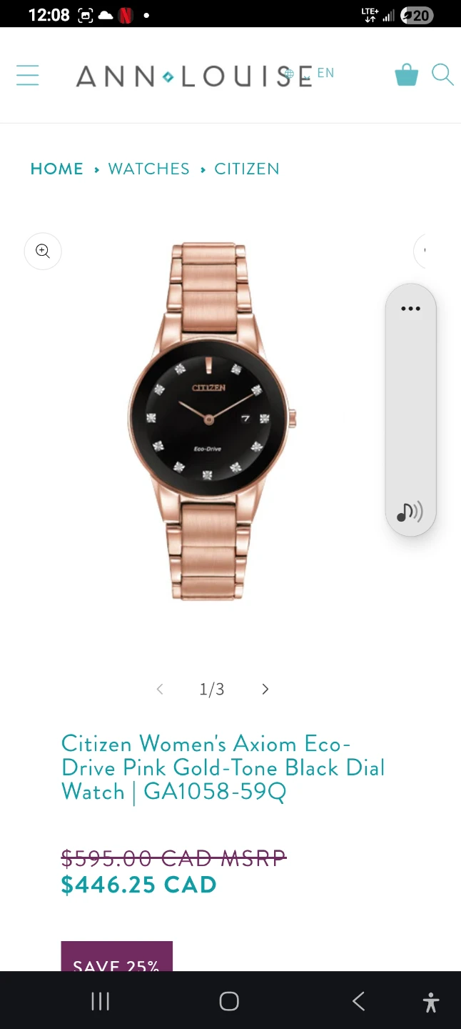 Citizen Women's Axiom Eco-Drive Watch