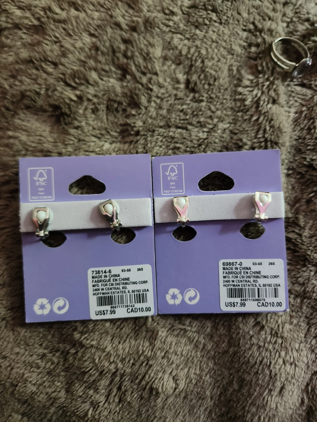 Claire's Clip-On Earrings & Rings Set - photo 2
