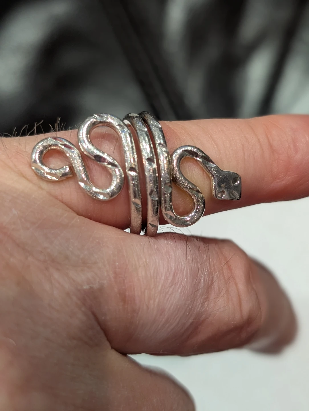 Snake Ring Solid 925 Sterling Silver