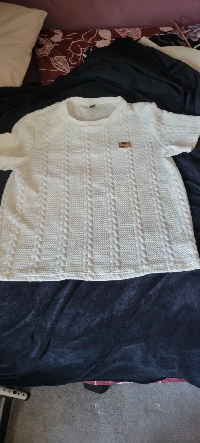 White Textured Short Set - photo 3