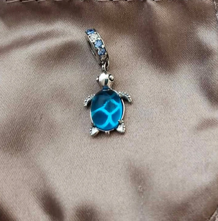 Blue Turtle Charm