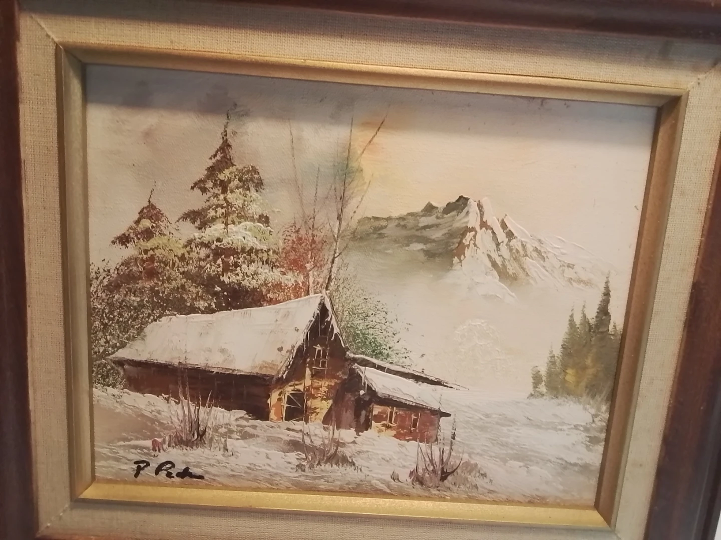 Winter Landscape Oil Painting by P. Rich - photo 2