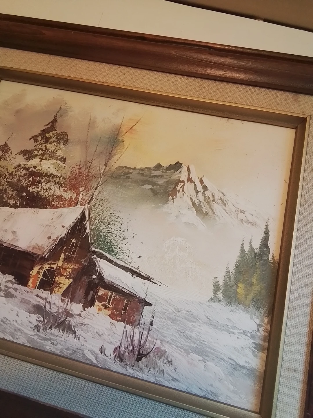 Winter Landscape Oil Painting by P. Rich - photo 4