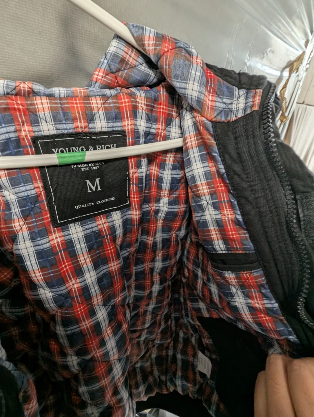 Young & Rich Men's Black Bomber Jacket - photo 5