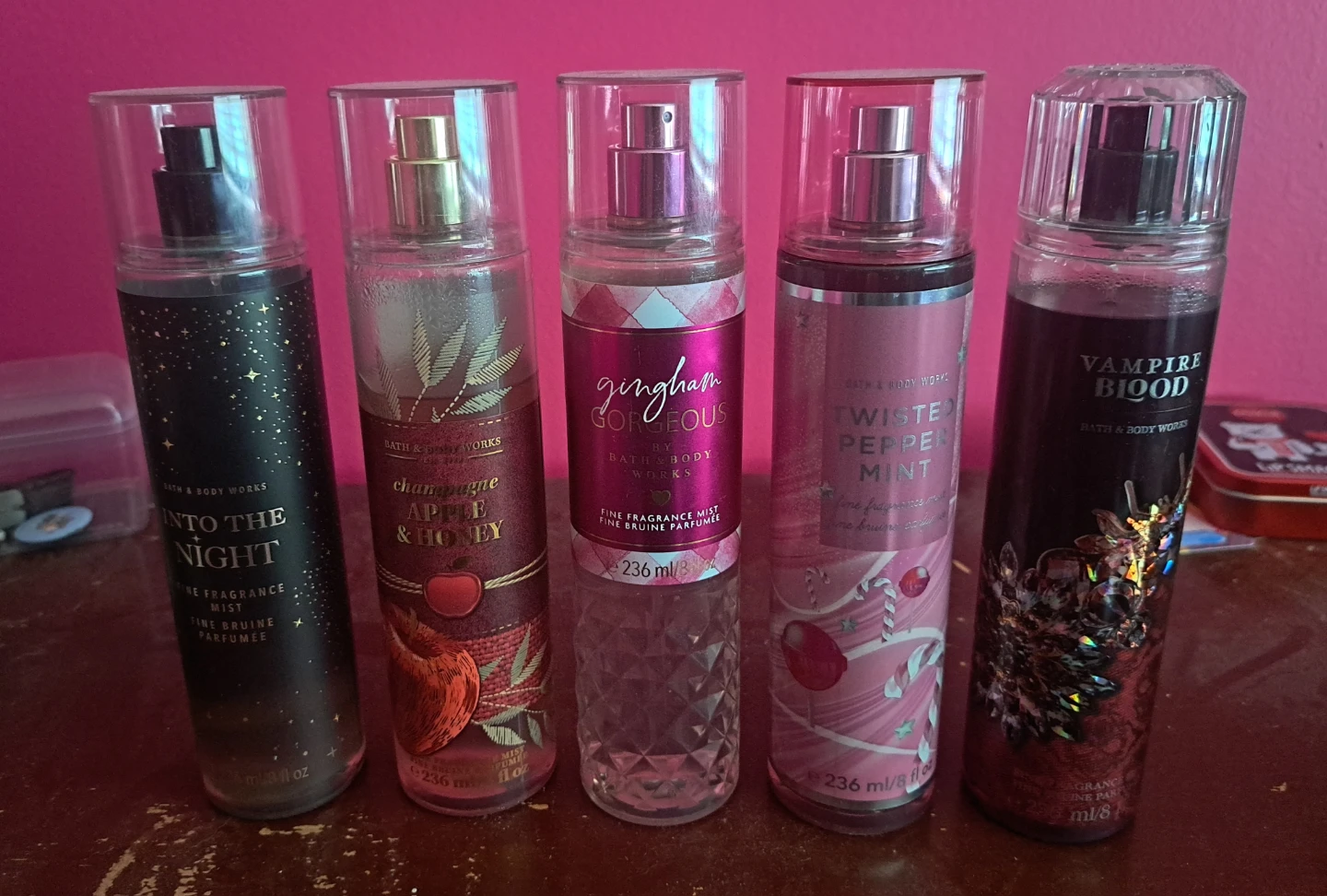 Bath & Body Works Fine Fragrance Mist Lot (5)