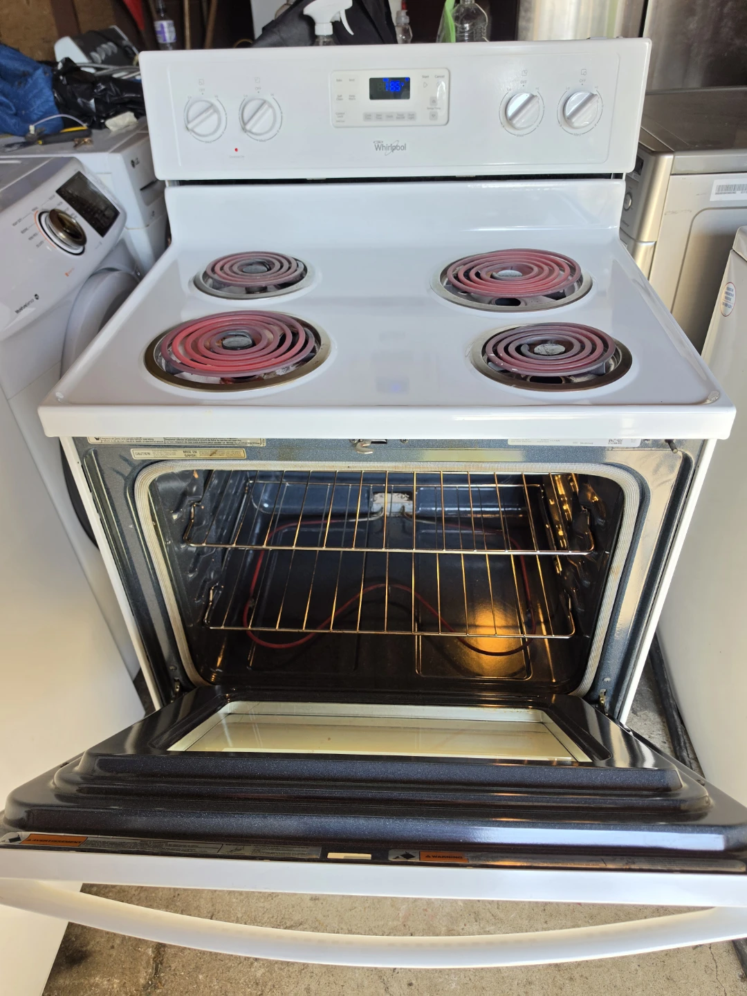 White Electric Coil Range 30" - Delivery Available