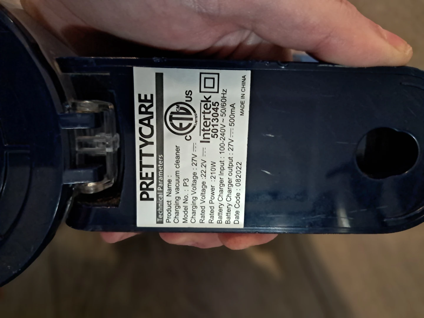 PrettyCare Cordless Stick Vacuum Cleaner - Blue - photo 3