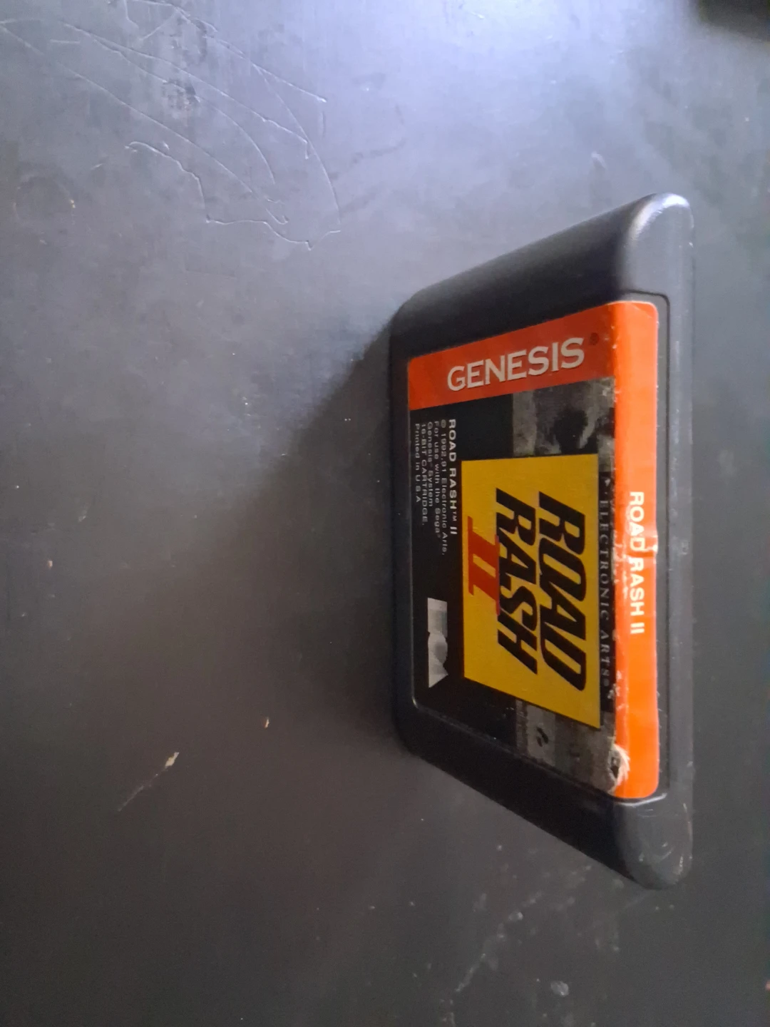 Sega Genesis Road Rash II Video Game Cartridge
