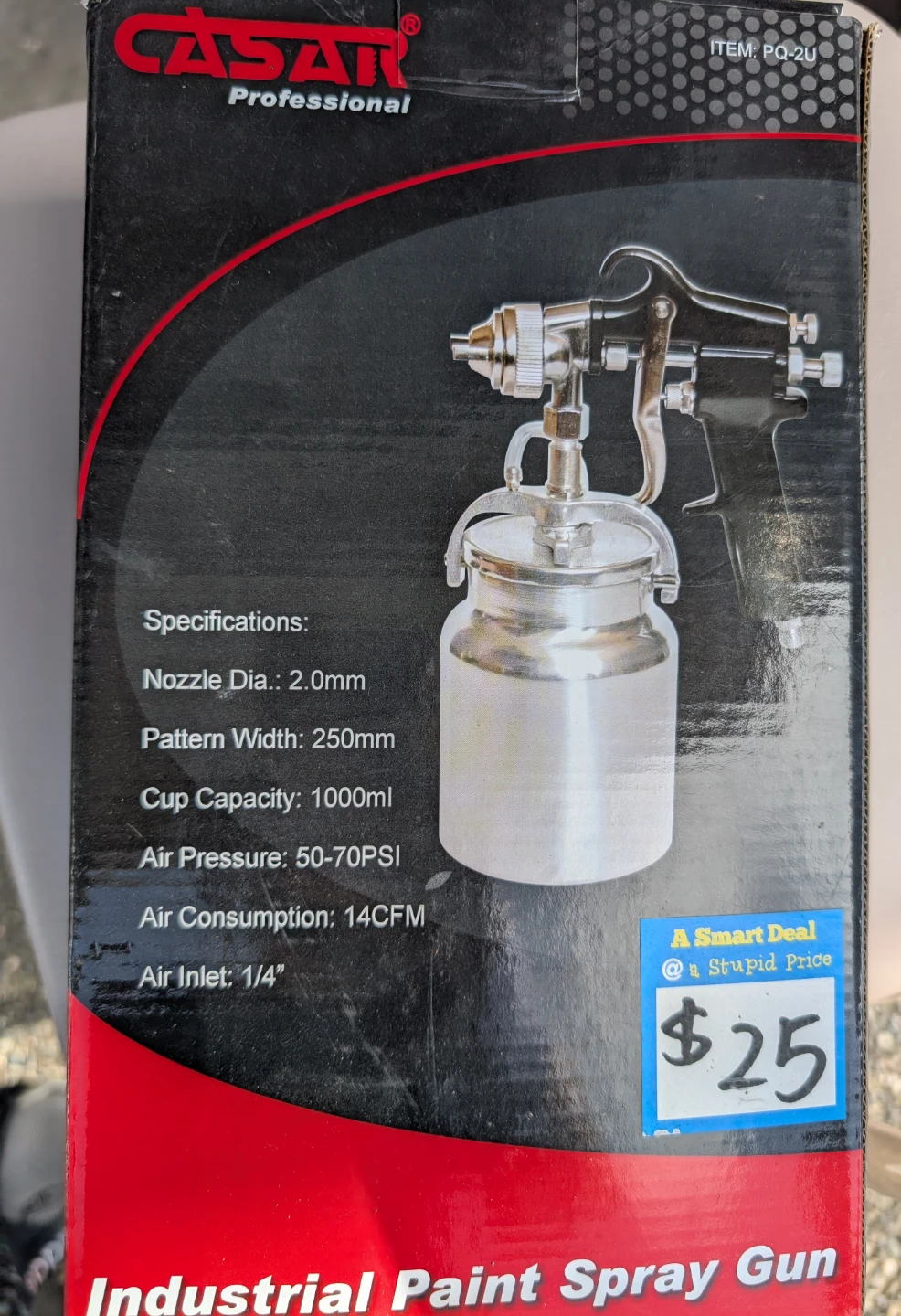 CASAR Professional Industrial Paint Spray Gun PQ-2U