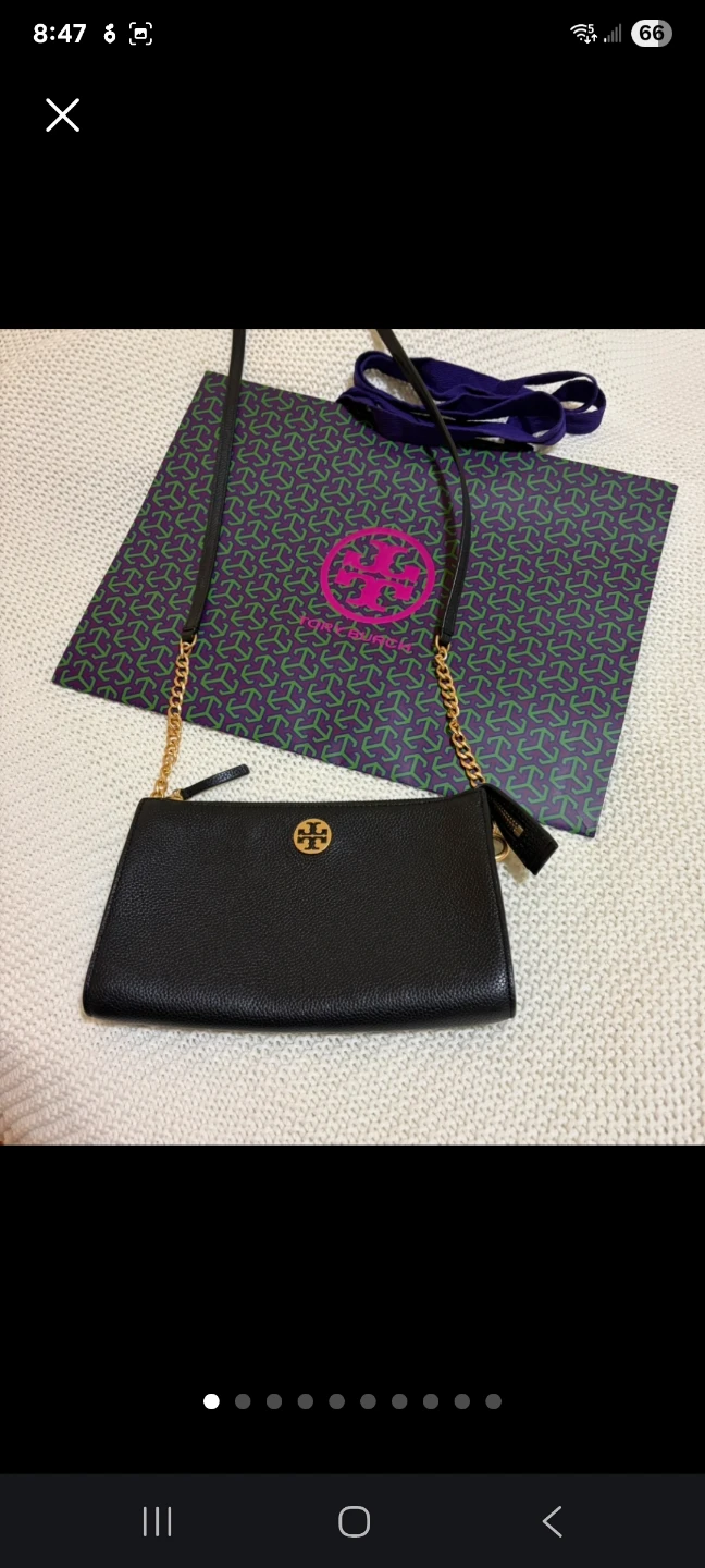 Tory Burch Black Leather Crossbody Bag