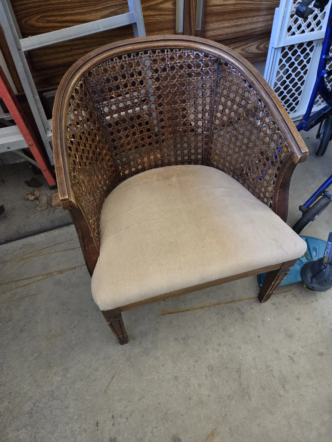 Cane Accent Chair