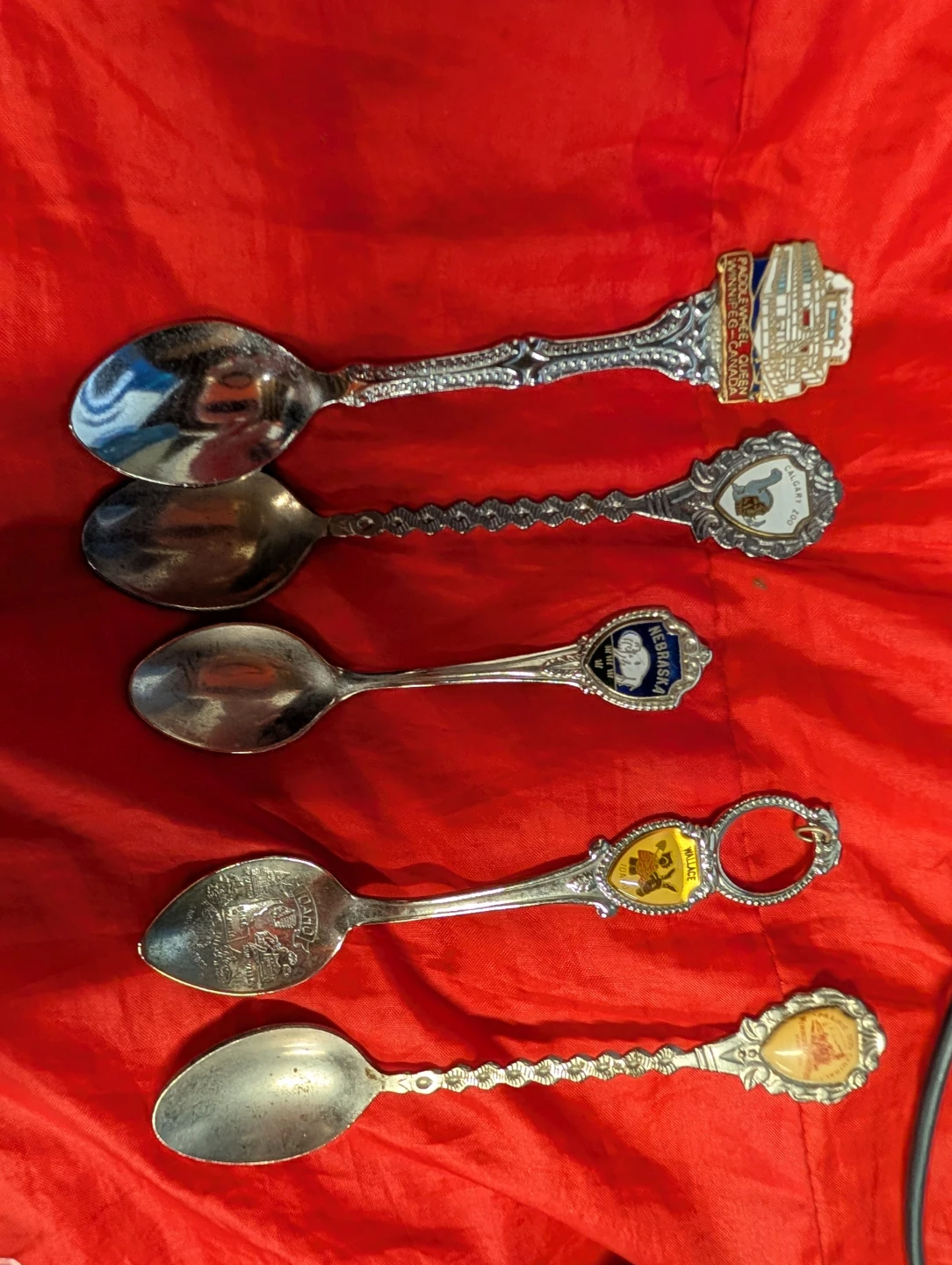 Collection of 5 Souvenir Spoons - photo 2