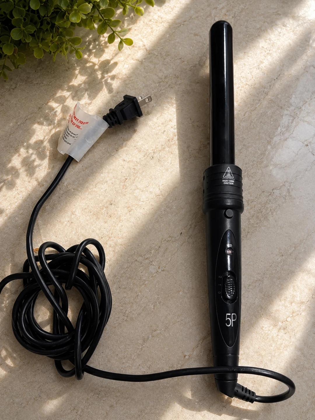 Black 5P Curling Iron
