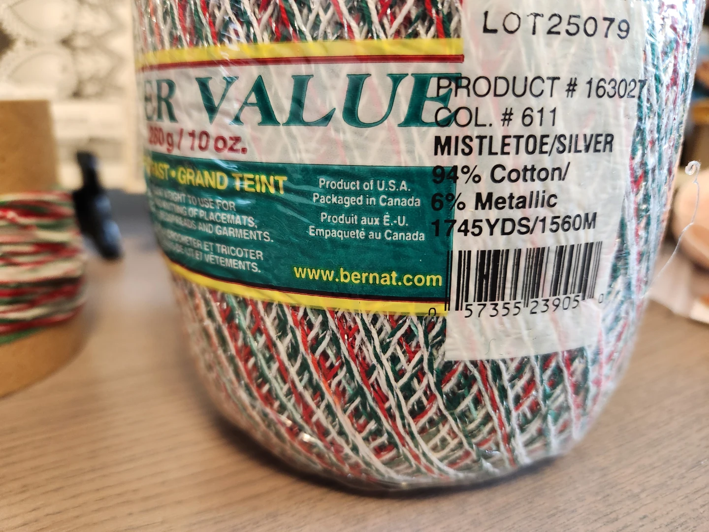 Bernat Super Value Yarn Mistletoe/Silver 260g - photo 5