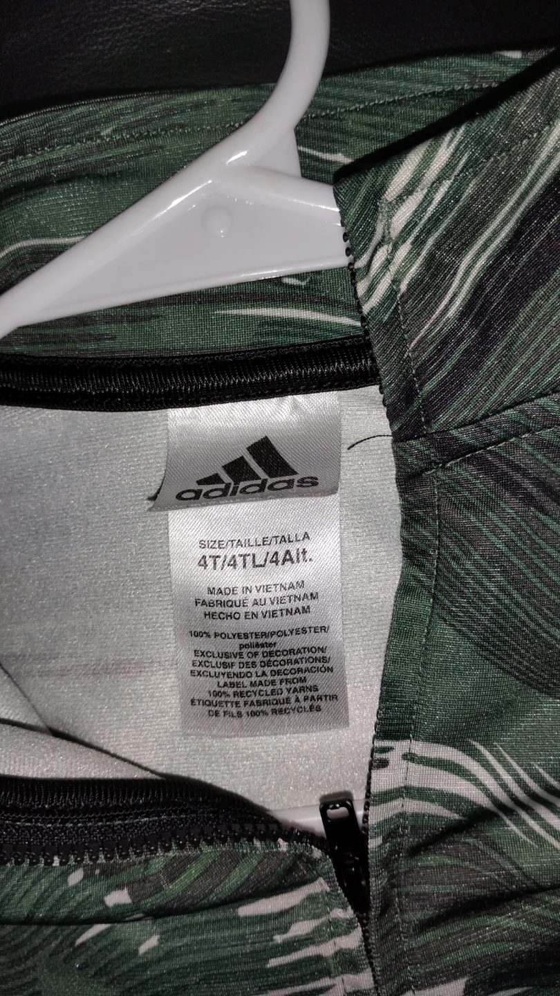Adidas Track Jacket Green Camo - photo 4