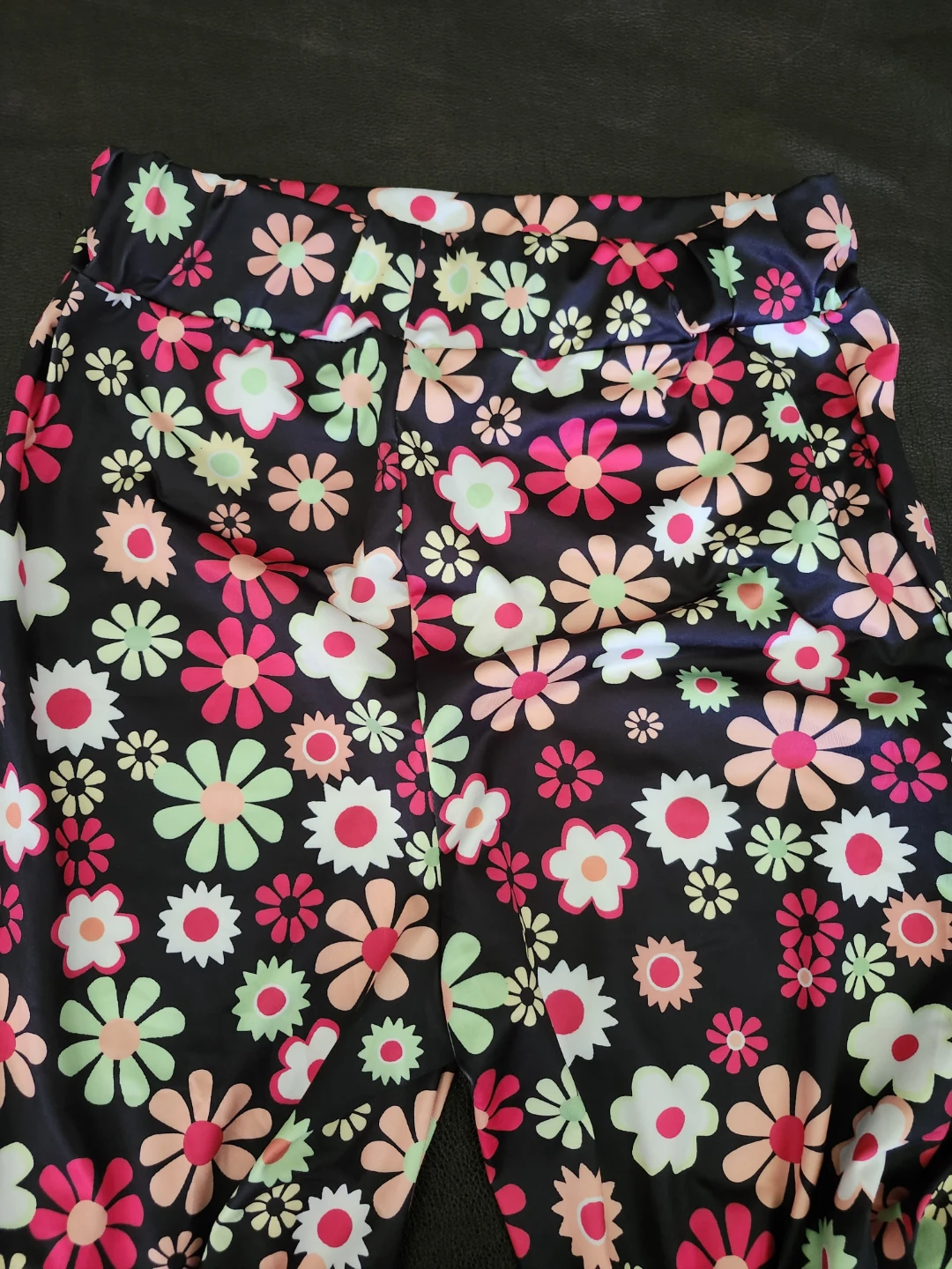 Bell Bottom Stretch Pants Sixties 70s Flower Disco - photo 3